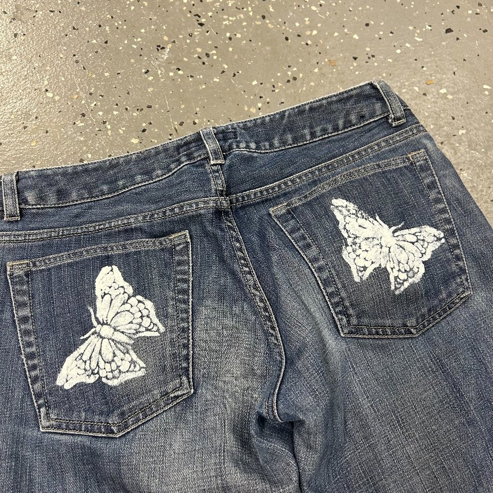 Painted Banana Republic Jeans